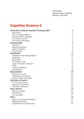 Summary JBC090 Cognitive Science II (Language and AI) 2021/2022