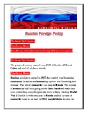 Lecture notes International Relations and Political Science  