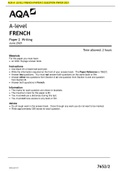 AQA A-LEVEL FRENCH PAPER 2 LATEST VERSION