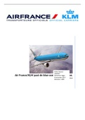 Paper Ondernemingsanalyse - AirFrance/KLM -  cijfer 7!