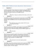 NURS 6640 Midterm Exam Questions And Answers