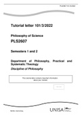 PLS2607 - Philosophy Of Science Semesters 1 and 2 3/2022.