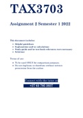 TAX3703 - ASSIGNMENT 02 SOLUTIONS (SEMESTER 01 - 2022)