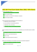 ACC 291 Final Exam Guide (New, 2022, 100% Score).pdf