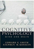 TEST BANK FOR COGNITIVE PSYCHOLOGY MIND BY BRAIN 1ST EDITION BY EDWARD E. SMITH STEPHEN M. KOSSLYN