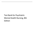 Test Bank for Psychiatric Mental Health Nursing, 8th Edition.pdf