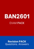 BAN2601 (ExamPACK, QuestionPACK, Tut201 Letters)