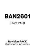 BAN2601 (ExamPACK, QuestionsPACK, Tut201 Letters)