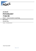 AQA A LEVEL PSYCHOLOGY PAPER 3 MS 2020