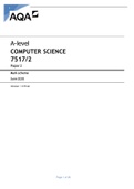 AQA A LEVEL COMPUTER SCIENCE PAPER 2 MS 2020