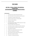 Business Ethics Case Studies and Selected Readings, Jennings - Exam Preparation Test Bank (Downloadable Doc)