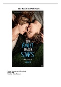 Bookreport The fault in our stars