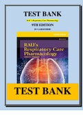 RAU’S RESPIRATORY CARE PHARMACOLOGY 9TH EDITION GARDENHIRE – TEST BANK