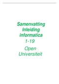 Samenvatting Inleiding informatica 1-19 Open 