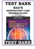 TEST BANK RAU'S RESPIRATORY CARE PHARMACOLOGY 9TH EDITION BY DOUGLAS S. GARDENHIRE ISBN- 9780323299688