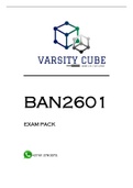 BAN2601 EXAM PACK 2023