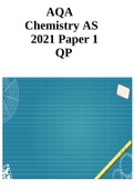 AQA Chemistry AS 2021 Paper 1 and 2 QP