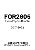 FOR2605 - Exam Revision Questions (2017-2022)