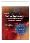 TEST BANK - Applied Pathophysiology - A Conceptual Approach to the Mechanisms of Disease 3rd Edition Braun