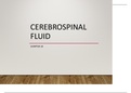 Chapter 10 - CEREBROSPINAL FLUID