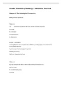 Essentials of Sociology, Henslin - Exam Preparation Test Bank (Downloadable Doc)