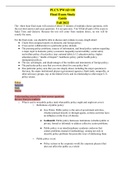 PLCY/PWAD 101 Final Exam Study Guide Fall 2022