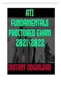 ATI Fundamentals Proctored Exam 2022