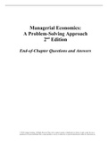 Managerial Economics A Problem-Solving Approach, Froeb - Downloadable Solutions Manual (Revised)