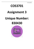 COS3701 Assignment 3 Yearly Module 2022 (Unique Number: 830430)
