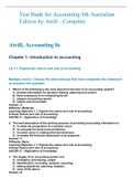 Test Bank for Accounting: An Introduction, 8th Australian Edition by Peter Atrill