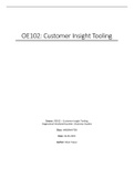 OE102 Customer Insight Tooling - Business Studies Jaar 3 AR Marketing