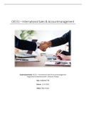 OE151 International Sales And Accountmanagement (CIJFER 6,5)