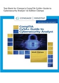 Test Bank for Ciampa’s CompTIA CySA+ Guide to Cybersecurity Analyst 1st EditionTest Bank for Ciampa’s CompTIA CySA+ Guide to Cybersecurity Analyst 1st EditionTest Bank for Ciampa’s CompTIA CySA+ Guide to Cybersecurity Analyst 1st EditionTest Bank for Ciam