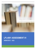 LPL4801 Assignment 1 Semester 2 2022