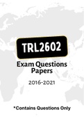 TRL2602 (NOtes, ExamPACK and QuestionPACK)
