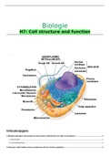 Samenvatting H7 Cell structure and function