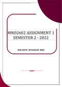 MNO2602 ASSIGNMENT 1 SEMESTER 2 - 2022