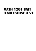 MATH 1201 UNIT 3 MILESTONE 3 V1