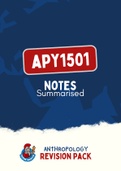 APY1501 - Summarised NOtes