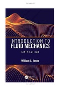 Introduction to Fluid Mechanics 6th Edition Janna Solutions Manual