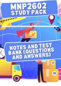 MNP2602 TestBank (Questions and Answers Compiled) with great notes! 