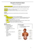 Samenvatting anatomie gastro-intestinaal stelsel