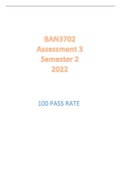 BAN3702 Assessment 3 Semester 2 2022