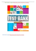 Test Bank Complete For Pharmacology and the Nursing Process 9th Edition