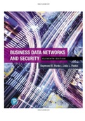 Business Data Networks and Security 11th Edition Panko Test Bank ISBN: 9780134817125 |COMPLETE GUIDE A+