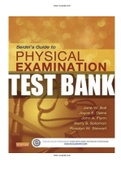 Seidel’s Guide to Physical Examination 8th Edition Ball Test Bank 27 Chapters | ISBN-13: 9780323112406|COMPLETE TEST BANK | Guide A+.