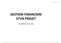 Gestion financière d'un projet, Business Plan