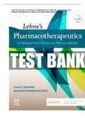LEHNE’S PHARMACOTHERAPEUTICS FOR ADVANCED PRACTICE NURSES AND PHYSICIAN ASSISTANTS 2ND EDITION LAURA D.ROSENTHAL , JACQUELINE ROSENJACK BURCHUM TEST BANK