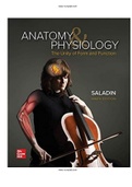 Anatomy & Physiology: The Unity of Form and Function 9th Edition Saladin Test Bank| ALL 29 CHAPTERS  |Complete Guide A+| Instant download 