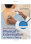 Bates’ Guide To Physical Examination and History Taking 13th Edition Bickley Test Bank & Rationals |Complete Guide A+| Instant download .